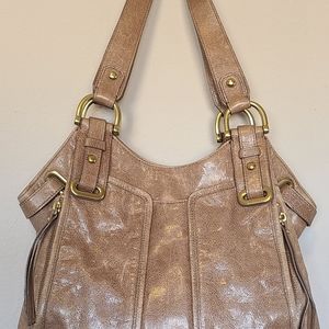 Kooba Tan Leather Shoulder Bag